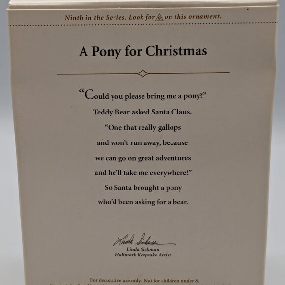 Hallmark Keepsake A Pony for Christmas 2006, 9th in A Pony for Christmas Series - Picture 9 of 12
